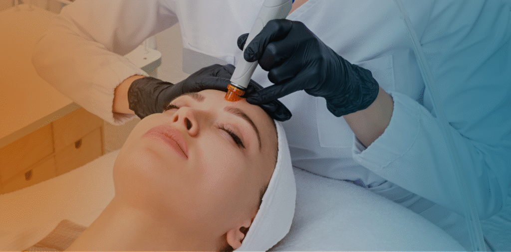 Cosmetic skin treatment at the Apollo Clinic dermatology clinic in Kuwait