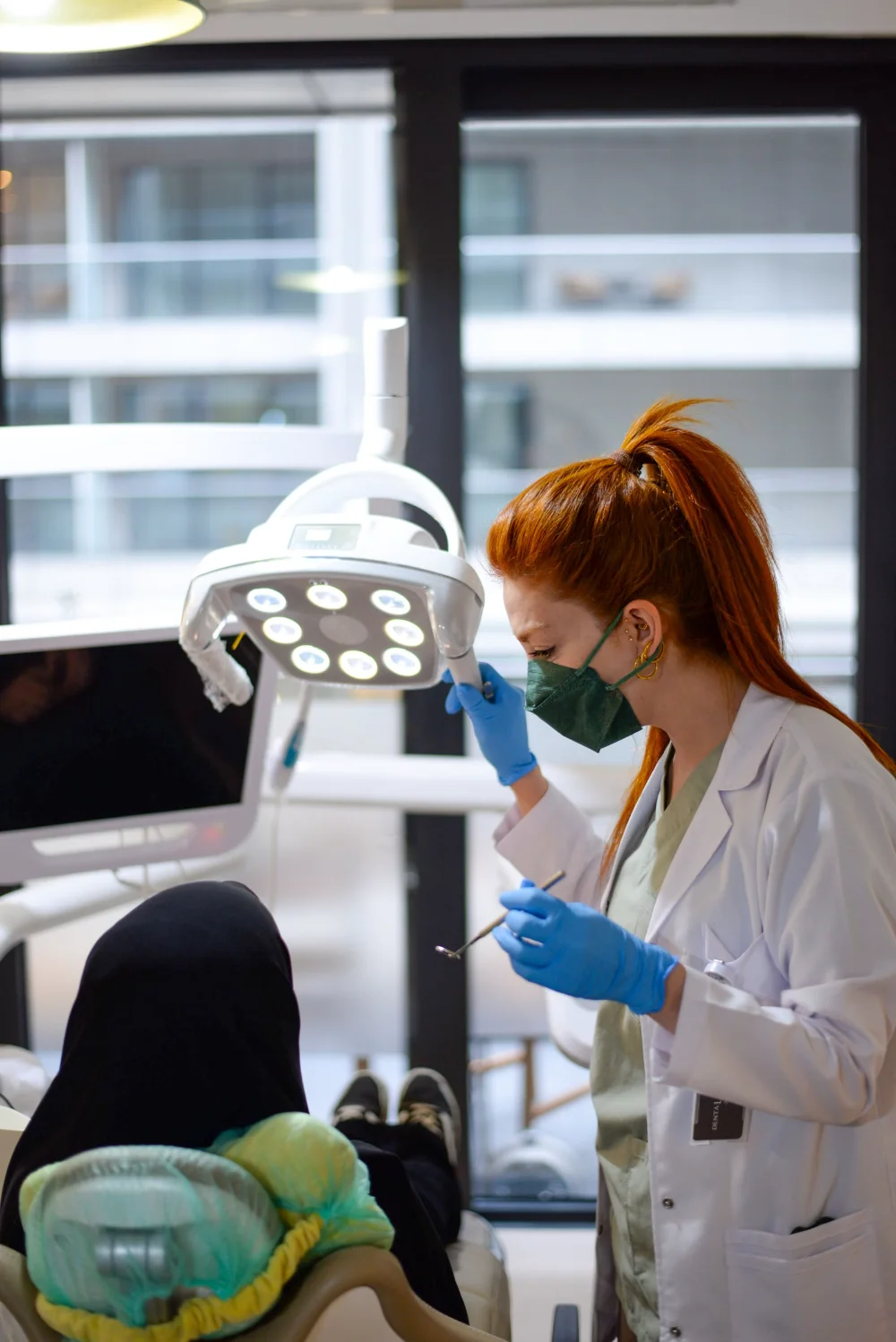 Patient receiving dental care at Apollo Clinic Kuwait