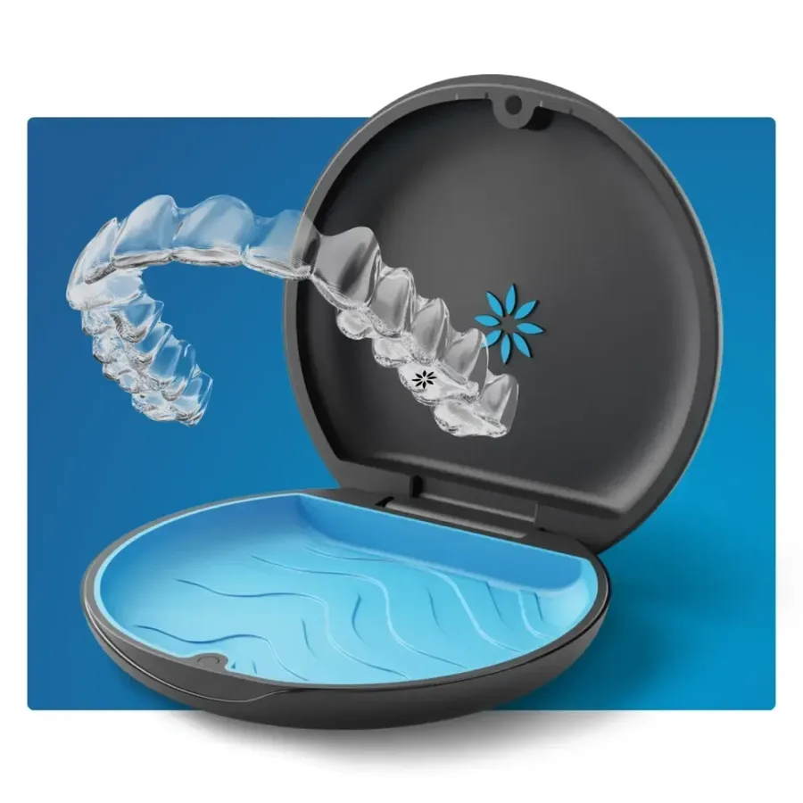Invisalign clear aligner and case